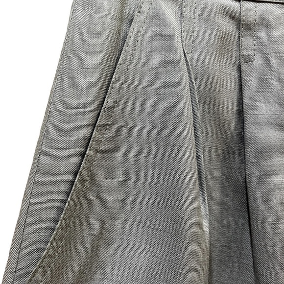 Christian Dior Vintage The Suit Gray Linen Rayon Blend Skirt Sz 10 - Picture 7 of 9